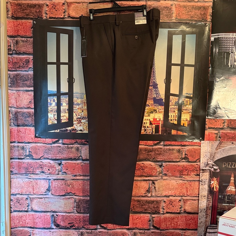 Alexander Julian Dark Brown Dress Pants - Picture 3 of 17